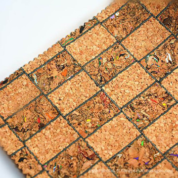 Tissu en cuir de liège naturel artificiel pour cadre photo